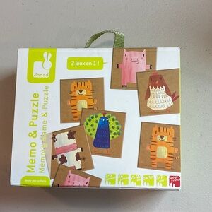 Janod Children's Puzzle with Boy and Duck